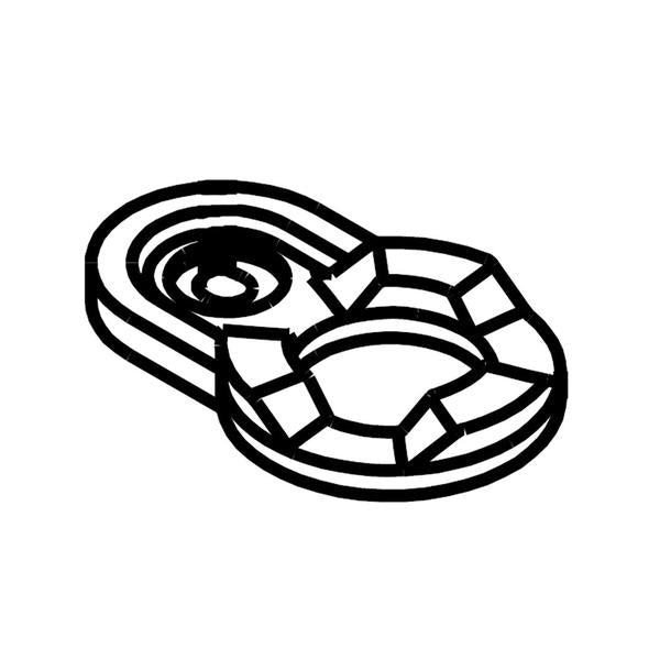 WHIRLPOOL W10770895 CAM-DOOR (GENUINE OEM PART) - Parts Solution Group