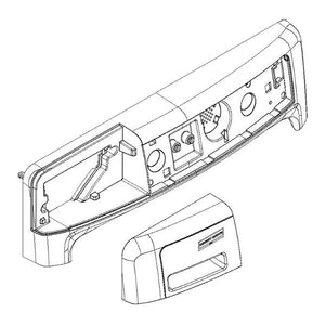 WHIRLPOOL W10783707 WASHER CONTROL PANEL ASSEMBLY (CHROME SHADOW) (GENUINE OEM PART)