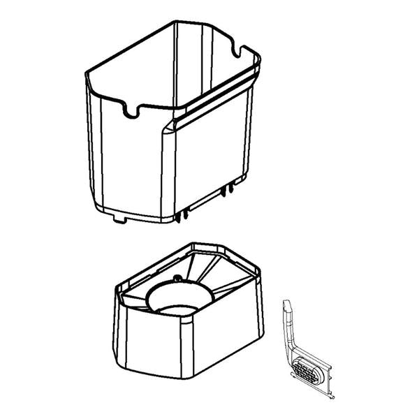 WHIRLPOOL W10784413 REFRIGERATOR ICE CONTAINER ASSEMBLY (GENUINE OEM PART) - Parts Solution Group