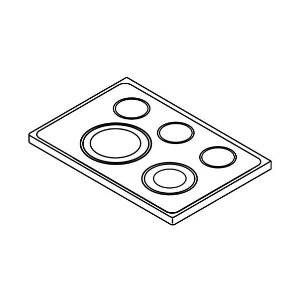 WHIRLPOOL W10814036 RANGE MAIN TOP (GENUINE OEM PART)
