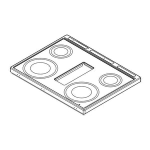 WHIRLPOOL W10818724 RANGE MAIN TOP (STAINLESS) (GENUINE OEM PART)