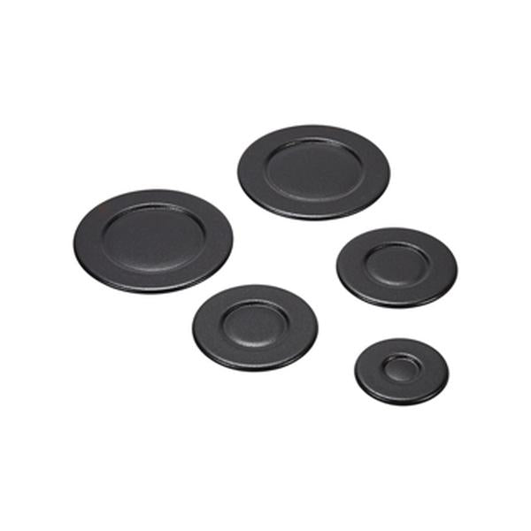 WHIRLPOOL W10832694 COOKTOP BURNER CAP SET (BLACK) (GENUINE OEM PART) - Parts Solution Group