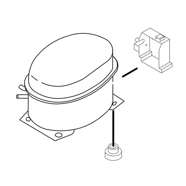 WHIRLPOOL W10832994 REFRIGERATOR COMPRESSOR (GENUINE OEM PART) - Parts Solution Group