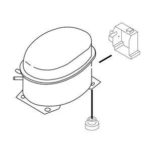 WHIRLPOOL W10832994 REFRIGERATOR COMPRESSOR (GENUINE OEM PART)