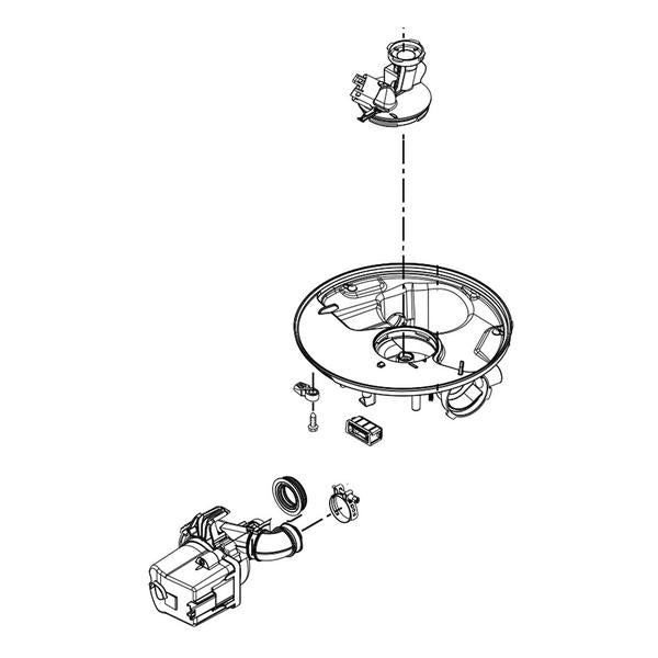 WHIRLPOOL W10847562 DISHWASHER CIRCULATION PUMP ASSEMBLY (GENUINE OEM PART) - Parts Solution Group