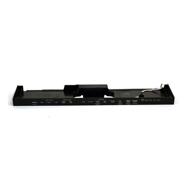 WHIRLPOOL W10850350 DISHWASHER CONTROL PANEL AND OVERLAY (BLACK) (GENUINE OEM PART) - Parts Solution Group