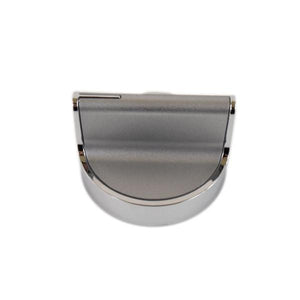 WHIRLPOOL W10854249 RANGE SURFACE ELEMENT KNOB (STAINLESS) (GENUINE OEM PART)