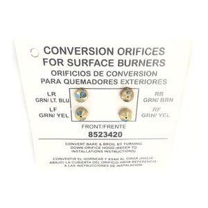 WHIRLPOOL W10854965 RANGE LP CONVERSION KIT (GENUINE OEM PART)