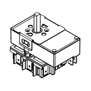 WHIRLPOOL W10857622 RANGE SURFACE ELEMENT CONTROL SWITCH (GENUINE OEM PART)