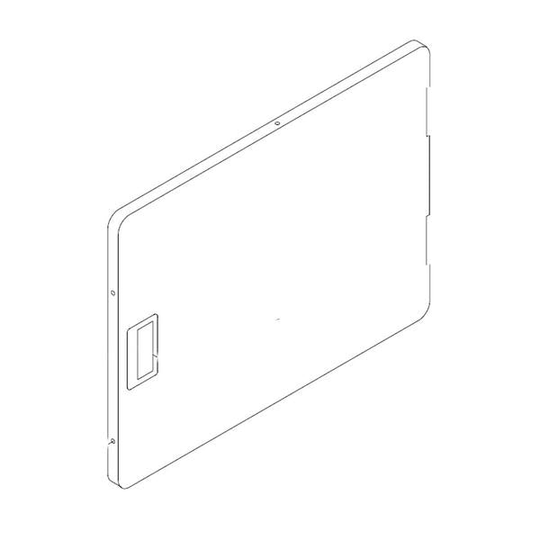 WHIRLPOOL W10861224 DRYER DOOR OUTER PANEL (GENUINE OEM PART) - Parts Solution Group