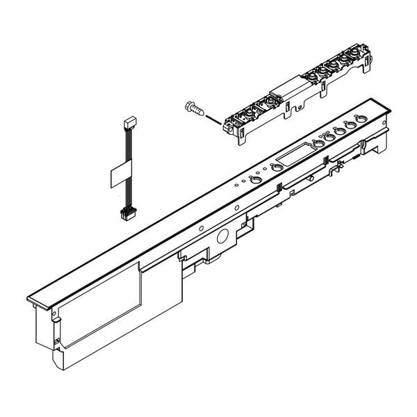 WHIRLPOOL W10861747 DISHWASHER CONTROL PANEL (WHITE) (GENUINE OEM PART) - Parts Solution Group