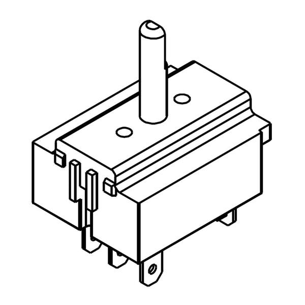 WHIRLPOOL W10866564 COOKTOP DOWNDRAFT VENT FAN CONTROL SWITCH (GENUINE OEM PART) - Parts Solution Group