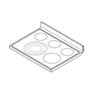 WHIRLPOOL W10872562 RANGE MAIN TOP (BLACK) (GENUINE OEM PART)