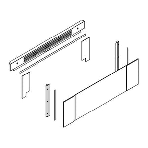 WHIRLPOOL W10877562 RANGE OVEN DOOR OUTER PANEL ASSEMBLY (STAINLESS) (GENUINE OEM PART)