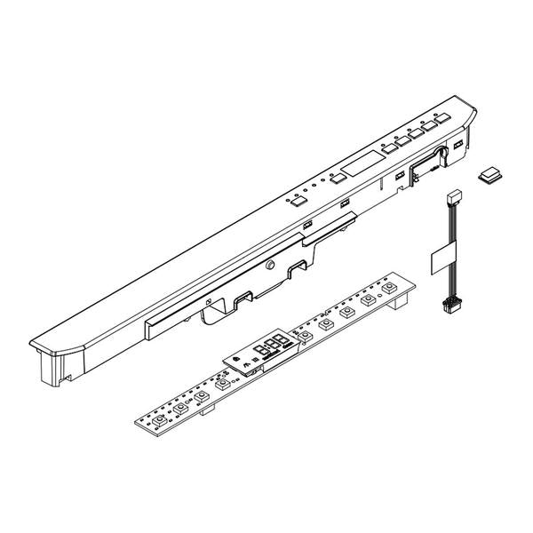 WHIRLPOOL W10880557 DISHWASHER CONTROL PANEL ASSEMBLY (WHITE) (GENUINE OEM PART) - Parts Solution Group