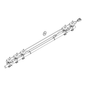 WHIRLPOOL W10885072 RANGE SURFACE BURNER MANIFOLD AND VALVES ASSEMBLY (GENUINE OEM PART)