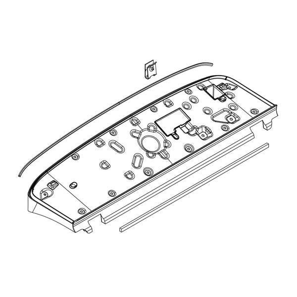 WHIRLPOOL W10885615 WASHER CONTROL PANEL (CHROME SHADOW) (GENUINE OEM PART) - Parts Solution Group