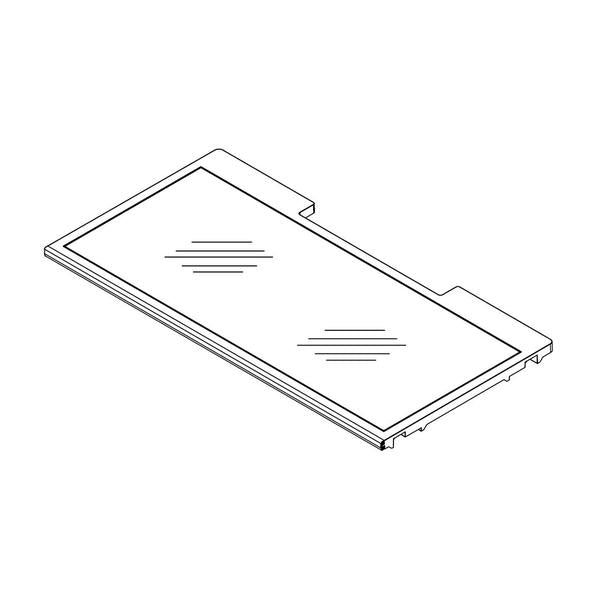 WHIRLPOOL W10887818 REFRIGERATOR GLASS SHELF ASSEMBLY 15-IN (GENUINE OEM PART) - Parts Solution Group