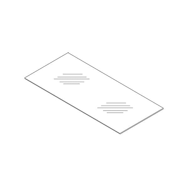 WHIRLPOOL W10887837 GLASS SHELF (GENUINE OEM PART)
