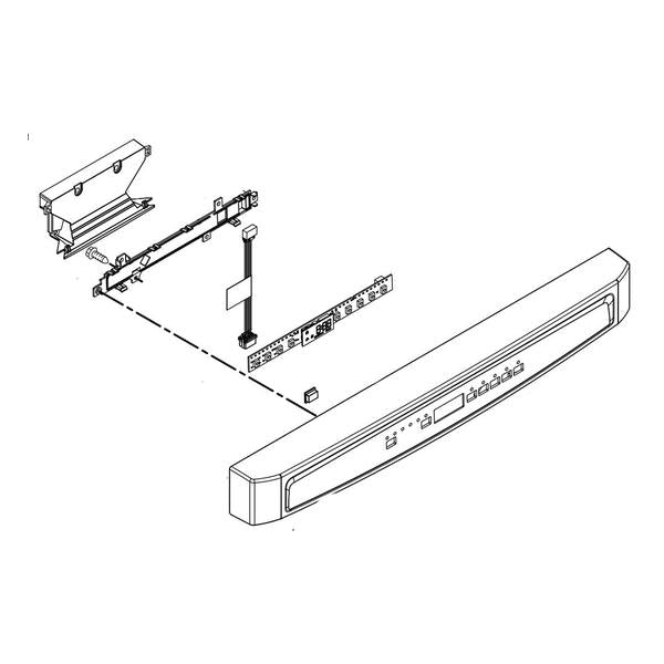 WHIRLPOOL W10898447 DISHWASHER CONTROL PANEL ASSEMBLY (GENUINE OEM PART) - Parts Solution Group