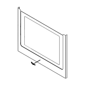 WHIRLPOOL W10903747 RANGE OVEN DOOR OUTER PANEL (STAINLESS) (GENUINE OEM PART)