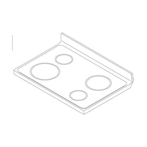 WHIRLPOOL W10906141 RANGE MAIN TOP (BLACK) (GENUINE OEM PART)