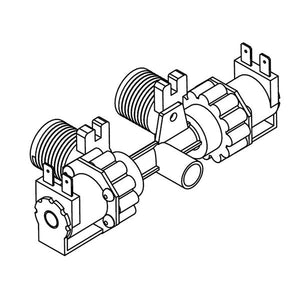 WHIRLPOOL W10906602 WASHER WATER INLET VALVE (GENUINE OEM PART)