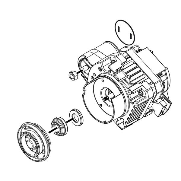 WHIRLPOOL W10907617 DISHWASHER PUMP MOTOR (GENUINE OEM PART) - Parts Solution Group