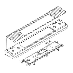 WHIRLPOOL W10911396 RANGE CONTROL PANEL ASSEMBLY (BLACK) (GENUINE OEM PART)