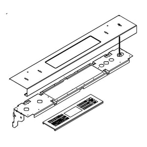 WHIRLPOOL W10913685 RANGE CONTROL PANEL ASSEMBLY (GENUINE OEM PART)