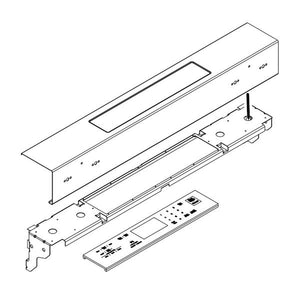 WHIRLPOOL W10915031 RANGE CONTROL PANEL ASSEMBLY (STAINLESS) (GENUINE OEM PART)