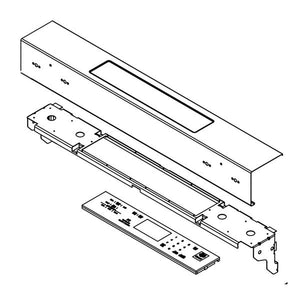 WHIRLPOOL W10915661 RANGE CONTROL PANEL ASSEMBLY (STAINLESS) (GENUINE OEM PART)