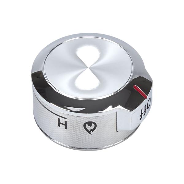 WHIRLPOOL W11030413 RANGE SURFACE BURNER KNOB (STAINLESS) (GENUINE OEM PART) - Parts Solution Group