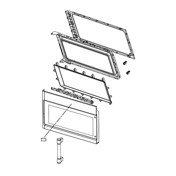 WHIRLPOOL W11031958 DOOR/MW (GENUINE OEM PART) - Parts Solution Group