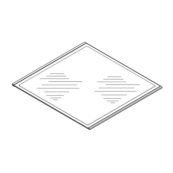 WHIRLPOOL W11037221 REFRIGERATOR FREEZER GLASS SHELF (GENUINE OEM PART) - Parts Solution Group