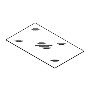 WHIRLPOOL W11038526 REFRIGERATOR CRISPER DRAWER COVER GLASS INSERT (GENUINE OEM PART)