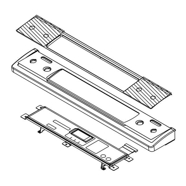 WHIRLPOOL W11043339 RANGE CONTROL PANEL ASSEMBLY (STAINLESS) (GENUINE OEM PART) - Parts Solution Group