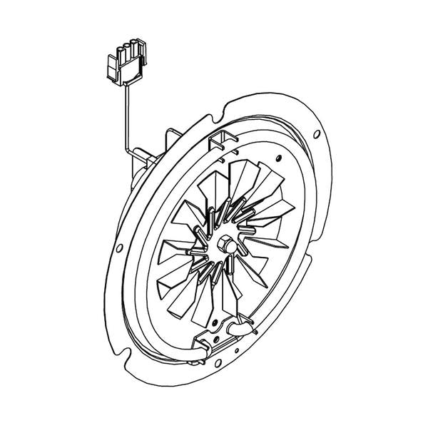 WHIRLPOOL W11043837 RANGE CONVECTION FAN ASSEMBLY (GENUINE OEM PART) - Parts Solution Group