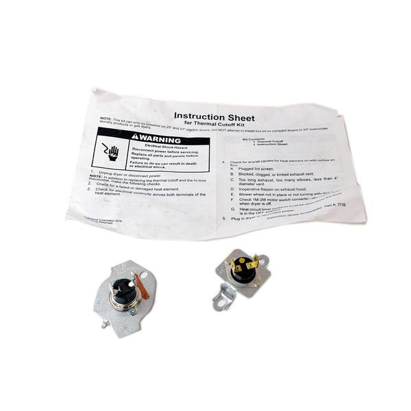 WHIRLPOOL W11050897 DRYER THERMAL CUT-OFF FUSE KIT (GENUINE OEM PART) - Parts Solution Group