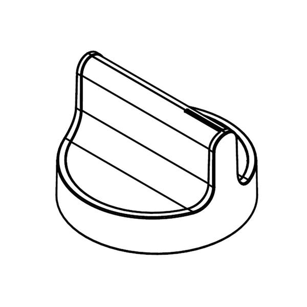 WHIRLPOOL W11084621 COOKTOP BURNER KNOB (WHITE) (GENUINE OEM PART) - Parts Solution Group