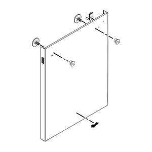 WHIRLPOOL W11087375 DISHWASHER DOOR OUTER PANEL ASSEMBLY (GENUINE OEM PART)