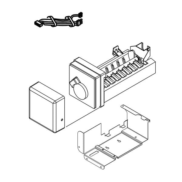 WHIRLPOOL W11087434 REFRIGERATOR ICE MAKER ASSEMBLY (GENUINE OEM PART) - Parts Solution Group