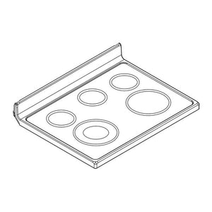 WHIRLPOOL W11091927 RANGE MAIN TOP (BLACK) (GENUINE OEM PART)