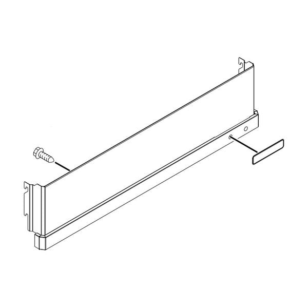 WHIRLPOOL W11104746 REFRIGERATOR MACHINE COMPARTMENT GRILLE (STAINLESS) (GENUINE OEM PART) - Parts Solution Group