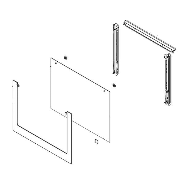 WHIRLPOOL W11110283 GLASS-DOOR (GENUINE OEM PART) - Parts Solution Group