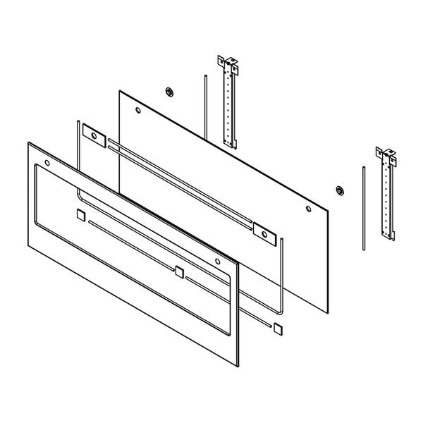 WHIRLPOOL W11110515 GLASS-DOOR (GENUINE OEM PART) - Parts Solution Group
