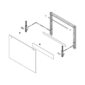 WHIRLPOOL W11110938 WALL OVEN DOOR OUTER PANEL ASSEMBLY (STAINLESS) (GENUINE OEM PART)