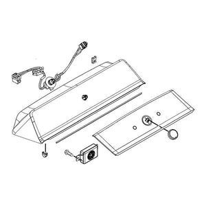 WHIRLPOOL W11112662 WASHER CONTROL PANEL ASSEMBLY (CHROME SHADOW) (GENUINE OEM PART)