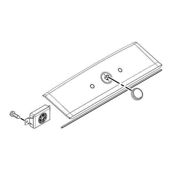 WHIRLPOOL W11115283 WASHER USER INTERFACE ASSEMBLY (GRAY) (GENUINE OEM PART) - Parts Solution Group