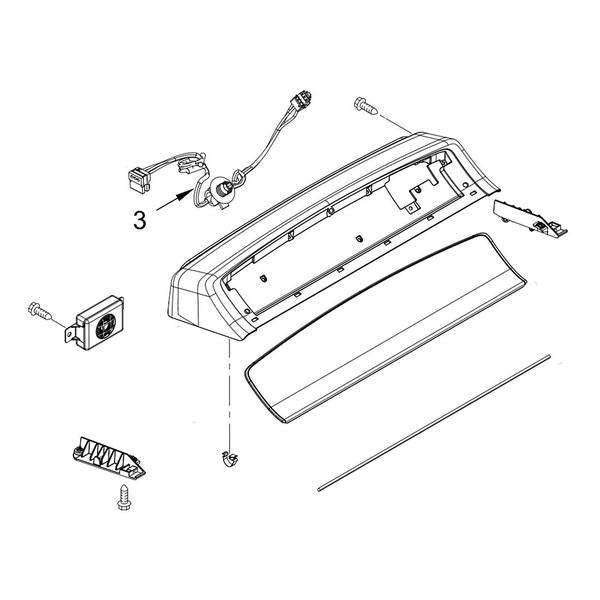 WHIRLPOOL W11125152 WASHER CONTROL PANEL ASSEMBLY (GENUINE OEM PART) - Parts Solution Group